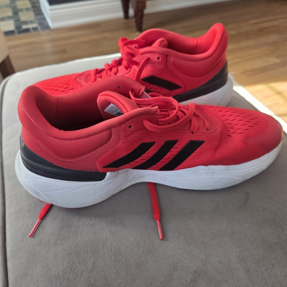 Adidas Red and Black Men's Sneakers